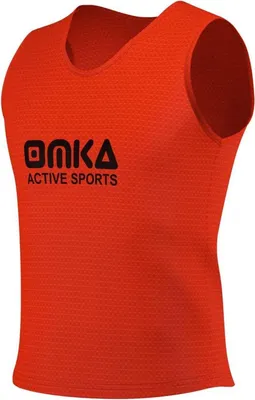 Produktbild von 12 Stück OMKA Fußball Leibchen Trainingsleibchen Markierungshemd Fußballleibchen, Farbe:Orange, Bibs:Junior (M)