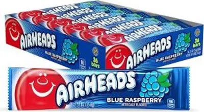 Produktbild von Airheads Kaubonbon - Blue Raspberry 36 x 16 Gramm
