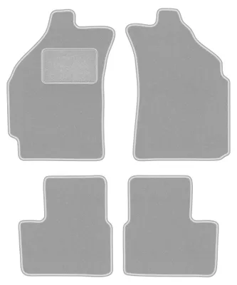 Productafbeelding van Velours automatten voor Chevrolet Matiz 2004-2009 (hatchback) – 4-delig, grijs, op maat – Wielganizator OSLO