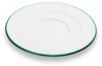 Immagine prodotto di Vetroceramica Gmundner Cerchio verde, piattino Cappuccino (Ø 14 cm)