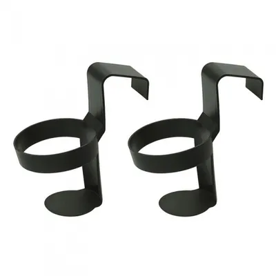 Produktbild von Tassenhalter 70 mm schwarz 2 Stück