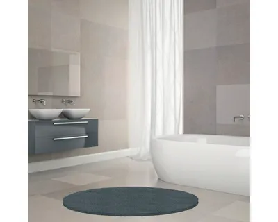 Produktbild von Badteppich spirella HIGHLAND 110 x 110 cm granit