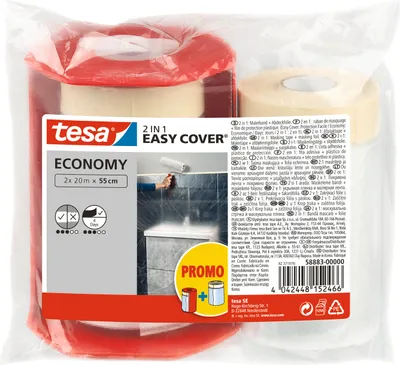 Produktbild von tesa Easy Cover Economy 58883-00000-02 Abdeckfolie (L x B) 33 m x 550 mm 1 Set (58883-00000-02)
