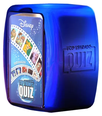 Produktbild von Top Trumps Quiz - Disney (Neuauflage im Metallic Case) Ratespiel Wissensspiel Fragespiel Gesellschaftsspiel