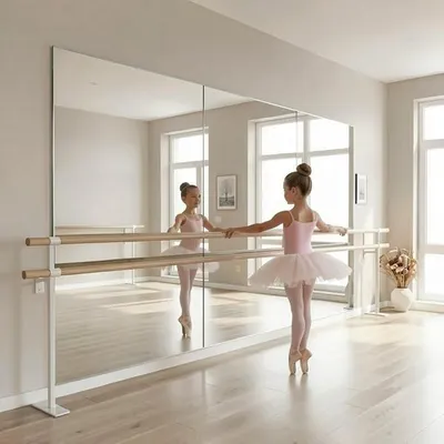 Imagen del producto de Silecomplaza: Panel de espejo para baile, ideal para gimnasios y ballet. Espejo deportivo de alta calidad