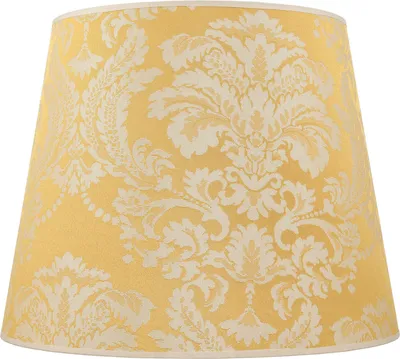 Produktbild von Leuchtenschirm Klassisch "Willow" mit Stoffschirm mit Muster E27 Gold