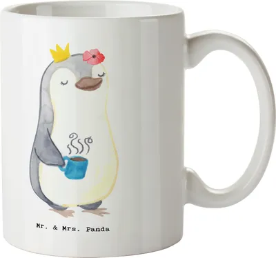 Produktbild von Mr. & Mrs. Panda Tasse Abteilungsleiterin Herz - Weiß - Geschenk, Teamleiterin, Jubiläum, Führungskraft, Kaffeetasse, schöne, Morgens, Büro, haferl, Teetasse