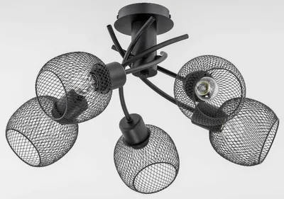 Obrázek produktu pro Křišťálový lustr WATSA BLACK 5XE14 60W