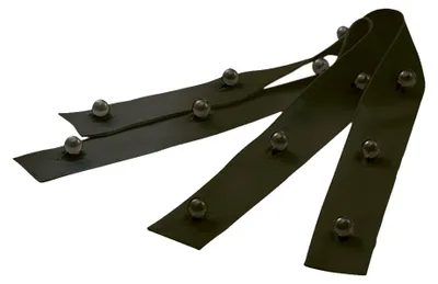 Produktbild von 6-Knopfleiste für Kochjacken schwarz : schwarz : 65% Polyester 35% Baumwolle