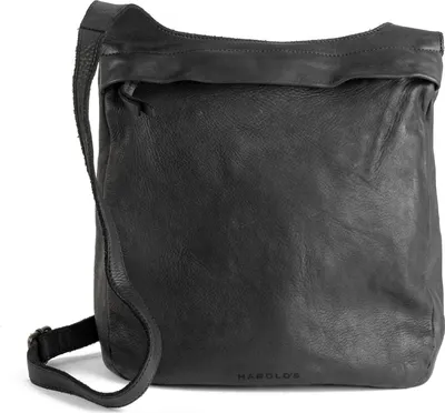 Produktbild von HAROLD'S Leder Schultertasche Umhängetasche Submarine Shopper Zip Black schwarz