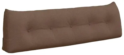 Zdjęcie produktu dla vidaXL Poduszka pod plecy, brązowa, 160 x 24 x 50 cm, tkanina
