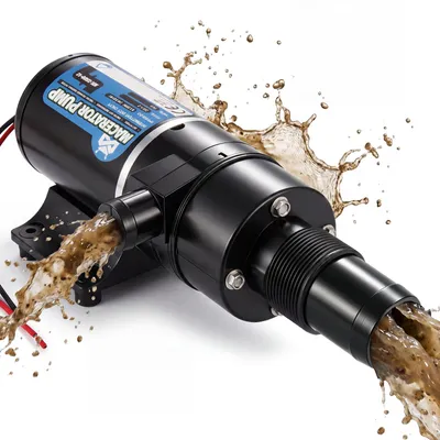 Obrázok produktu pre 12V DC drviaca čerpadlo, čerpadlo na odpadové vody, prietok 32 litrov za minútu, výkon 114 W
