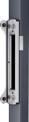 Obrázok produktu pre Západková doska s dorazom pre rúrkový rámový zámok Fiftylock/Fortylock, nehrdzavejúca oceľ
