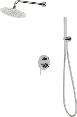 Produktbild von Lavita Orion Chrom Unterputz-Duschset | Duschen Komplette Dusche Duschgarnitur mit Regendusche| Duschbrause Set Armatur Modernes Design