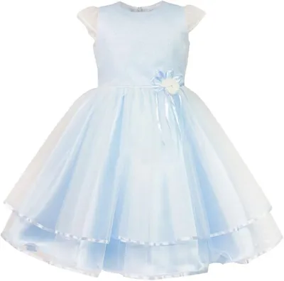 Produktbild von Babykleid Festkleid für Mädchen "Elsa" hellblau Gr. 86