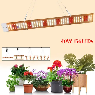 Produktbild von 40W 156LEDs Pflanzenlampe LED Vollspektrum Pflanzenlicht  Grow Light Wachstumslampen für Zimmerpflanzen Sämlinge