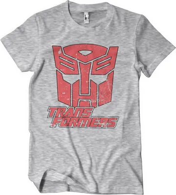 Produktbild von Washed Autobots Duotone Shield T-Shirt - Medium - HeatherGrey