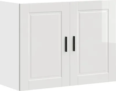 Produktbild von vidaXL Küchen-Hängeschrank Porto Hochglanz-Weiß Holzwerkstoff