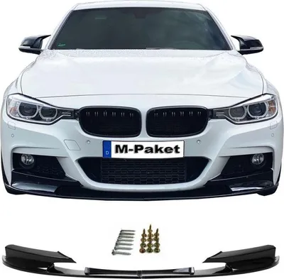 Produktbild von Front Spoiler Lippe Cup schwarz glänzend mit ABE passend für BMW 3er F30 F31 M