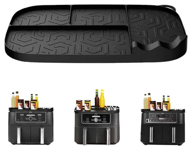 Produktbild von Silikon Ablagematte passend für Ninja AF400EU AF500EU AF451EU Heißluftfritteuse 42x23cm Zubehör Organizer Matte