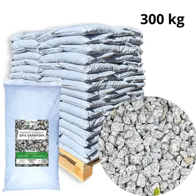 Zdjęcie produktu dla Grys granitowy 8-16 mm - 300 kg (15x20 kg) Dalmatyńczyk - kamienie dekoracyjne do ogrodu Feniks TERRA