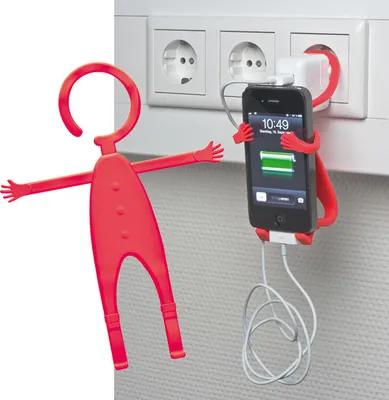 Produktbild von Handyhalter "Fleximännchen" / Farbe: rot