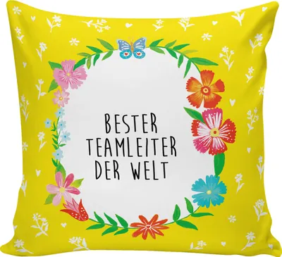 Produktbild von Mr. & Mrs. Panda Sofa Kissen Teamleiter - Weiß - Geschenk, Gruppenleiter, kuschelkissen 40x40, Sofakissen, Kuschel, Seminarleiter, Kollege, Dekokissen, Abschied