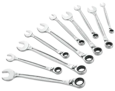 Image de FACOM Jeu de 10 clés mixtes à cliquet en étui pocket 8 à 19 mm 467B.JP10PB