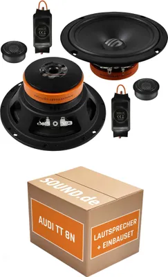 Produktbild von Lautsprecher Boxen Einbaupaket vorne Musway MAE6.2C passend für Audi TT 8N | für zwei Türen 3ohm