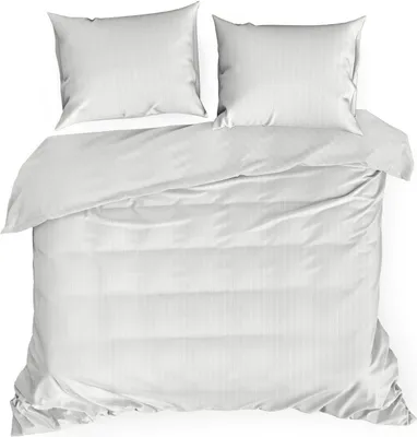 Immagine prodotto di Biancheria da letto in raso 220x200 Vera a righe bianche damascate Eurofirany