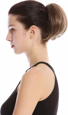Produktbild von WIG ME UP Haarteil Dutt Zopf Kurz Glatt Voluminös Goldbraun 909AB-V-12