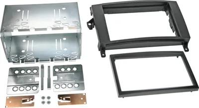 Image de Adaptateur de façade 2-DIN pour Mercedes A /B class /Viano/ Vito noir