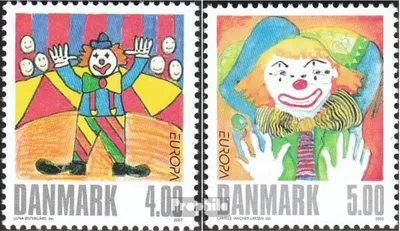 Produktbild von Briefmarken Dänemark 2002 Mi 1310-1311 (kompl.Ausg.) postfrisch Zirkus