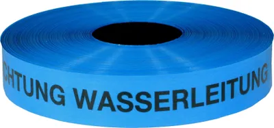 Produktbild von Trassenwarnband 'Achtung Wasserleitung' / Rolle 40 mm x 250 m
