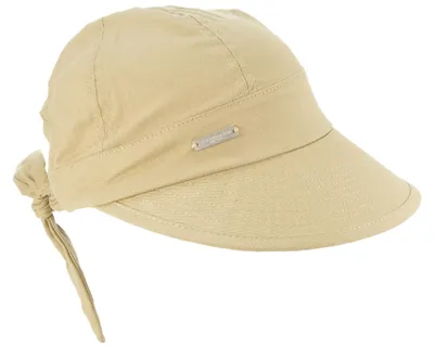 Seeberger Schildkappe aus 100% Baumwolle mit Schleife hinten in beige