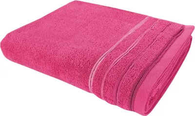 Image de WohnDirect Draps de douche doux JASMINA Rose 70 x 140 cm