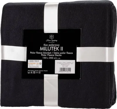Produktbild von Fleecedecke Milutek 130x170 Schwarz