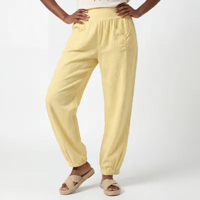 Produktbild von Leinenhose OriginalYou luftige Sommerhose Gummizug 38 - 54 für Damen Schlupfhose