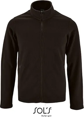 Immagine prodotto di SOLs 02093 | Giacca in pile normale da uomo - Colore: Nero - Taglia: 3XL