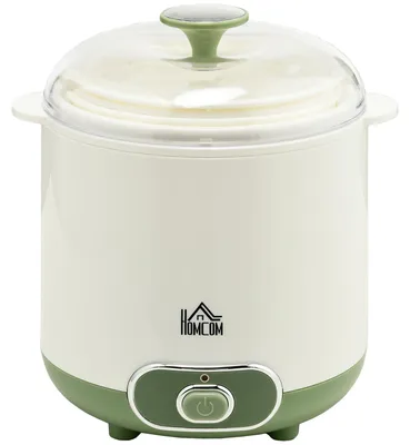 Obrázok produktu pre Jogurtovač HOMCOM, jogurtovač s objemom 1,5 l so sitkom a vekom, biely
