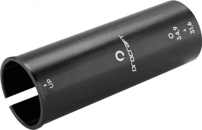 Image de Douille de réduction Procraft pour tige de selle 34,9 => 31,6 mm, noire - ajustement précis...