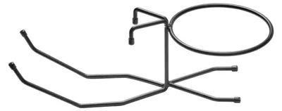 Produktbild von APS 30328 Tischhalterung für Sektkühler, Metall schwarz, passend Sektkühlern, Ø Ring (innen) 18 cm, Antirutsch-Füßchen
