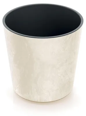 Produktbild von Blumentopf URBI ROUND EFFECT Sand 25 x 24,5 cm
