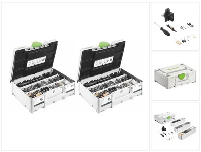 Produktbild von Festool KV-SYS D8 DOMINO Verbinder Sortiment 2 Stk. ( 2x 576797 ) für Dübelfräse DF 500