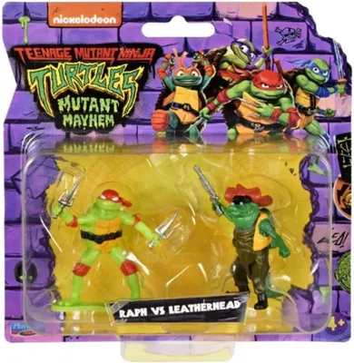 Immagine prodotto di Teenage Mutant Ninja Turtles - Raph contro Leatherhead Minifigure delle Tartarughe NINGA