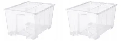 Produktbild von IKEA SAMLA Behälter transparent mit Deckel 5 l