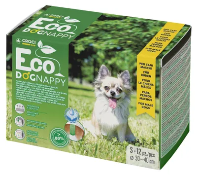 Produktbild von Croci Eco Hundewindel – Biologisch abbaubare Windeln für Rüden – Hundeunterhosen