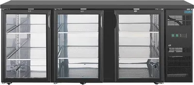 Zdjęcie produktu dla Lodówka barowa Polar U-Series z 3 drzwiami i witryną