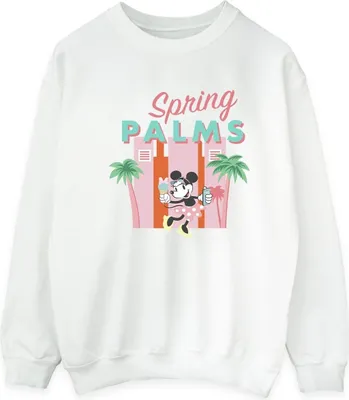 Produktbild von Disney - "Spring Palms" Sweatshirt für Herren BI39619 (L) (Weiß)