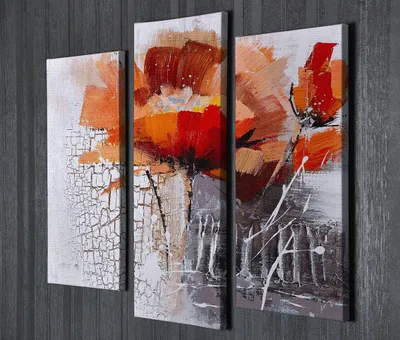 Imagen del producto de Wallity, modelo UC042-SYM3248, Bunt, cuadros sobre lienzo, 66 x 45 cm, 100% lienzo